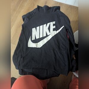 Nike Black Sweatshirt with White Swoosh